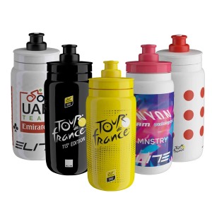 Fľaša ELITE Fly Team Giro D´Italia Black Map 550 ml