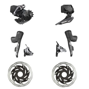 Sada SRAM Red eTap AXS HRD 2x12 kotouče CenterLoc (1)