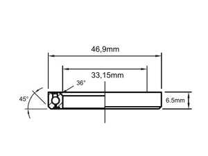 Ložisko hlavového složení ENDUROBEARINGS ACB 68025 33.15x46.9x6.5 36x45 1 (1)