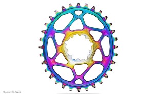 Převodník ABSOLUTEBLACK Sram Oval Rainbow 3mm offset Boost 1