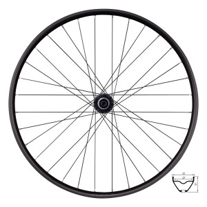 Zapletený bicykel FORCE XC 29 Shimano Micro Spline Center Lock 32 dier zadný
