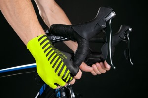 Rukavice FORCE LINE fluo-černé 2 (1)