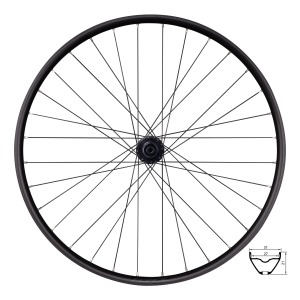 Zapletený bicykel FORCE XC 29 Shimano Center Lock 32 dier zadný