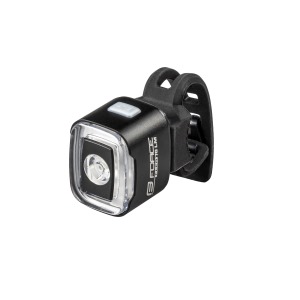 Blikačka predná/zadná FORCE FLEA 200 lm USB čierna