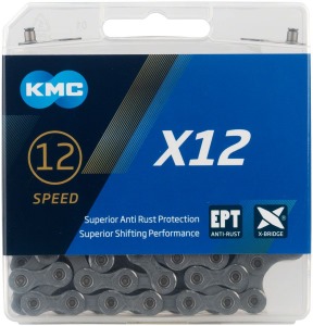 Reťaz KMC X12 EPT nerez strieborný