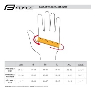Zimné rukavice FORCE ULTRA TECH fluo žlté_(2)