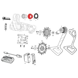 Rámová objímka Sram T-type Frame Sleeve B-Bolt 2 (1)