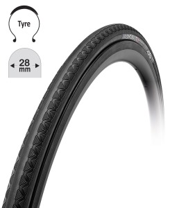 Plášť TUFO Comtura 5TR28 Tubeless Kevlar čierny 700x28