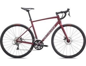 Cestný bicykel SPECIALIZED Allez E5 Satin Maroon / Silver Dust / Flo Red