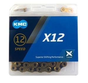 Reťaz KMC X12 Ti-N Gold/Black 12s