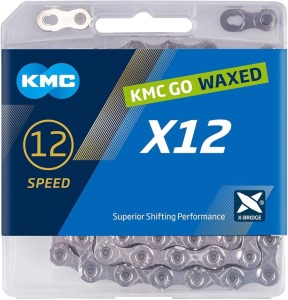 Reťaz KMC X12 Silver 126 článkov Waxed
