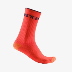 Ponožky CASTELLI Distanza 20 cm Brilliant Orange 01