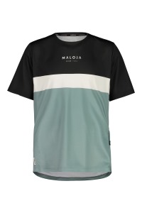 Tričko MALOJA BarettiM. Multi deep black multi