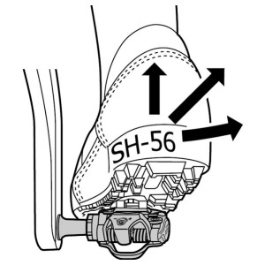 Kufry SHIMANO SPD SH56 vč. vložky do tretry 1 (2)