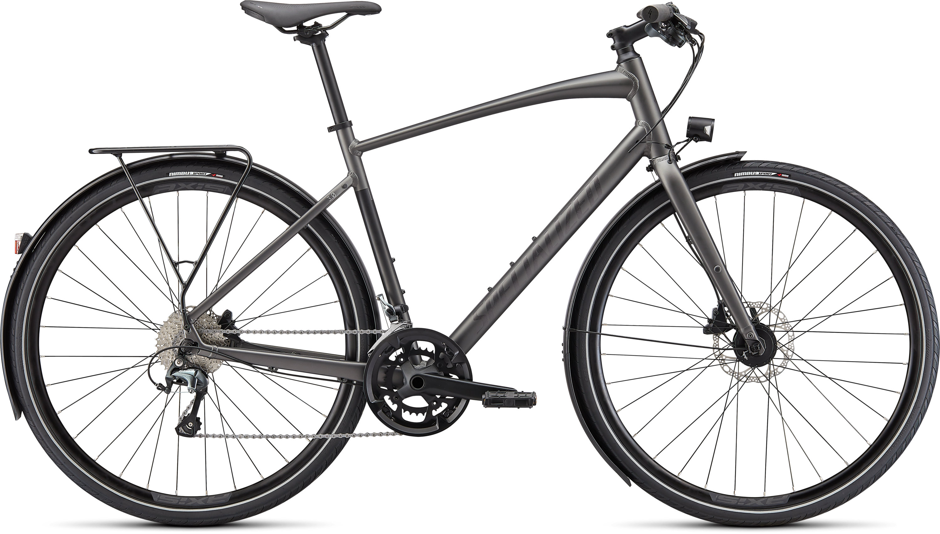 SPECIALIZED Trekingový bicykel specialized sirrus 3.0 eq satin smoke/black reflective 2022 s