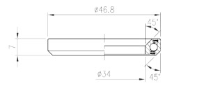 Ložisko hlavového složení FSA TH-970R Super Light ACB 1-1/4 rozměry  (1)