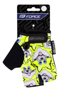Dětské rukavice FORCE WOLFIE fluo 2 (1)