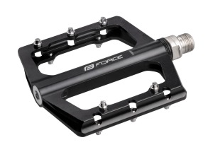 Pedále FORCE STEEP hliníkové s priemyselnými ložiskami čiernej Pedále FORCE STEEP hliníkové s priemyselnými ložiskami čiernej