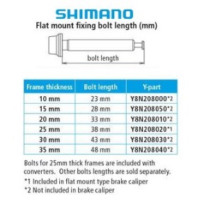 Šroub do Flat Mount třmenu SHIMANO  (1)