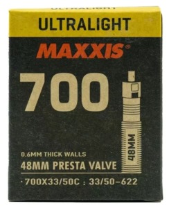 Duša MAXXIS Ultralight 700x33/50 FV 48 mm