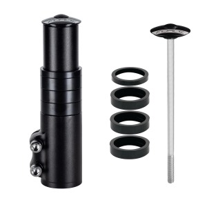 nástavec vidlice FORCE 1 1/8''Al,132mm, čierny (1)