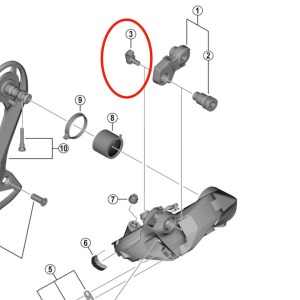 Držák (vodítko) kabelu pro přehazovačky Shimano Di2. 1 (4)