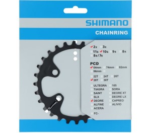 Prevodník SHIMANO Deore FC-M6000 10s 28 zubov