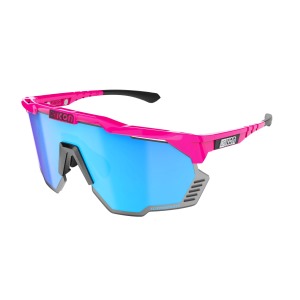 Okuliare SCICON Aeroshade Kunken Pink Fluo Multimirror Blue + Pink Lenses